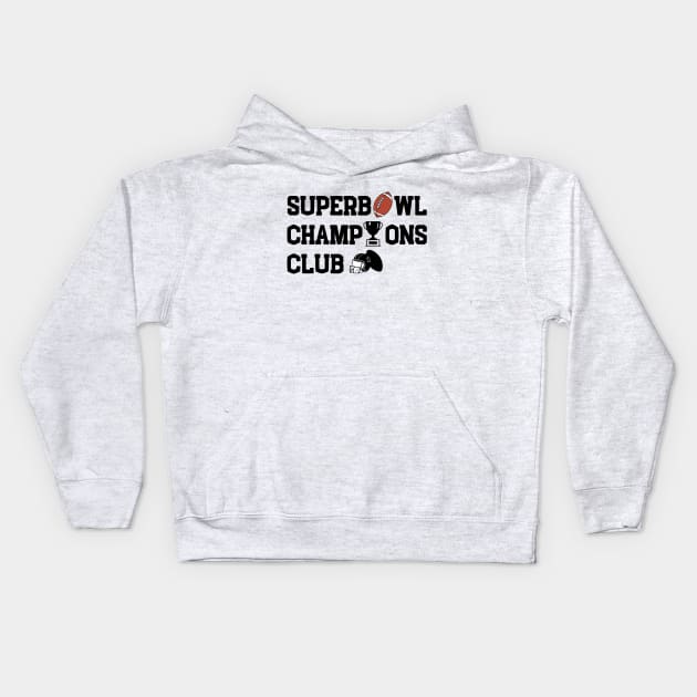 Super Bowl Champions Kids Hoodie by NomiCrafts